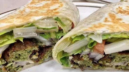 Falafel hummus wrap