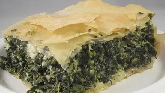 Spinach & Cheese Pie with Rice