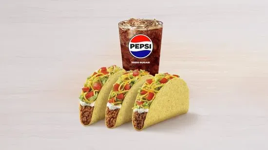 3 Crunchy Tacos Supreme® Combo