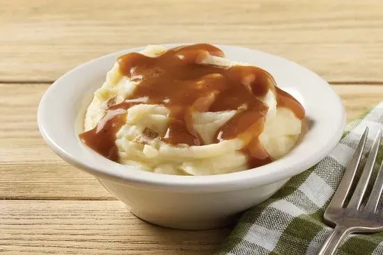 Mashed Potatoes with Brown Gravy