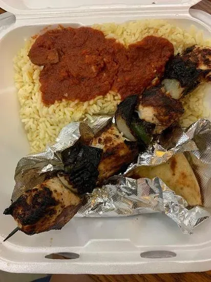 Chicken Kabob Dinner