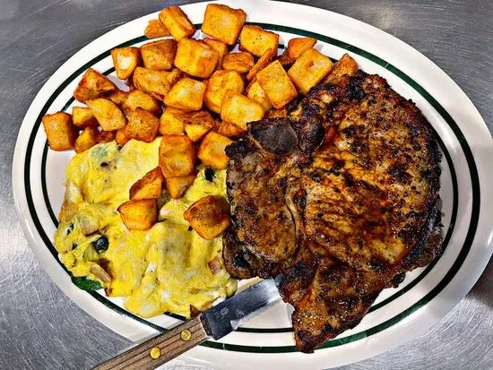 #7. 2pc Pork Chop Breakfast