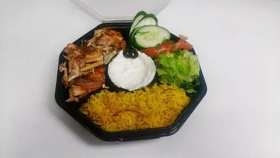 Rice Bowl with Beef Shawarma 