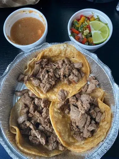 Taco de Carrne, Pollo Asado or Carnitas