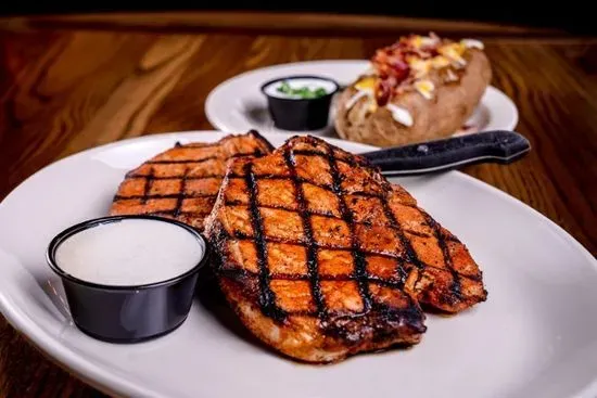 Single Cajun Pork Chop (Takeout Dinner)