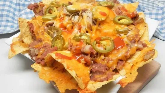  Chicken And Beans Nachos 