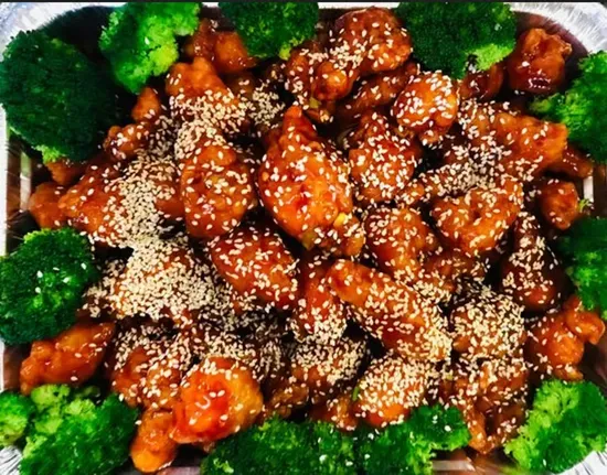 芝麻雞(大盘）/Sesame Chicken Party Tray