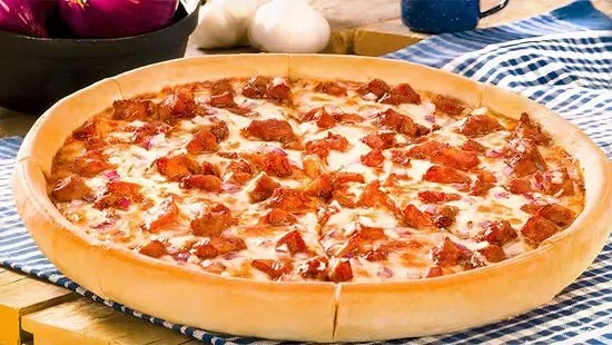 BBQ Chicken with 50/50 Cheese Jumbo (12 Slices)