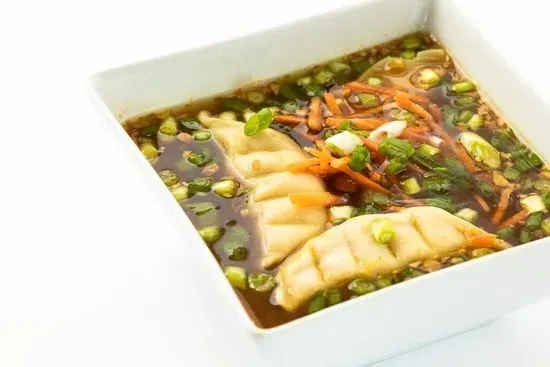 Spicy Chicken Wonton Miso Soup
