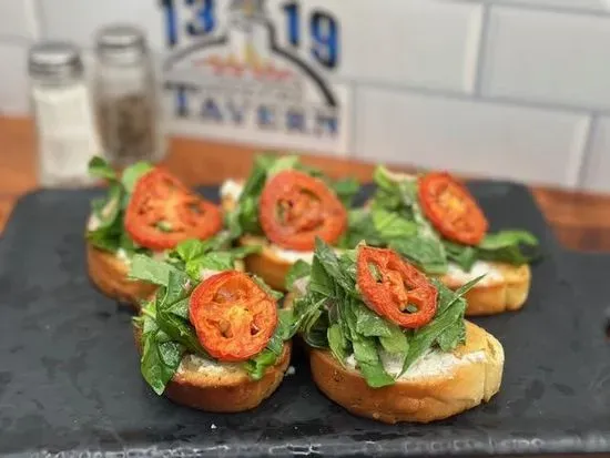 Goat Cheese & Spinach Bruschetta