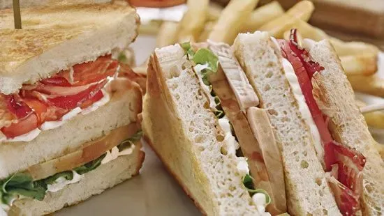 Triple-Decker Turkey Club with Fries