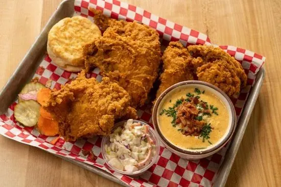 4 Piece White Broasted Chicken Dinner
