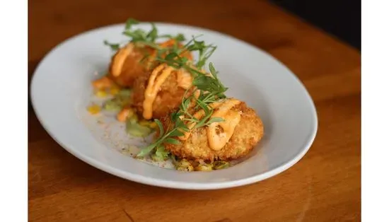 ELOTE CORN FRITTERS
