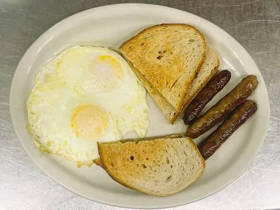 Two Farm Fresh Eggs W/ Choice of Meat