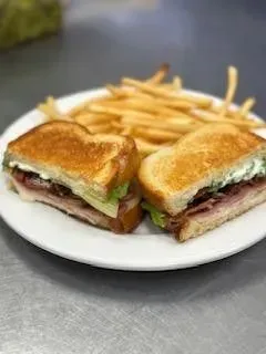 Grilled Ham & Turkey Club