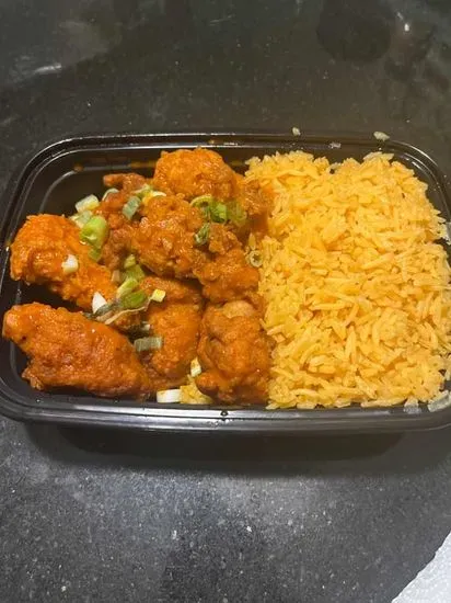 Buffalo Chicken Rice Bowl