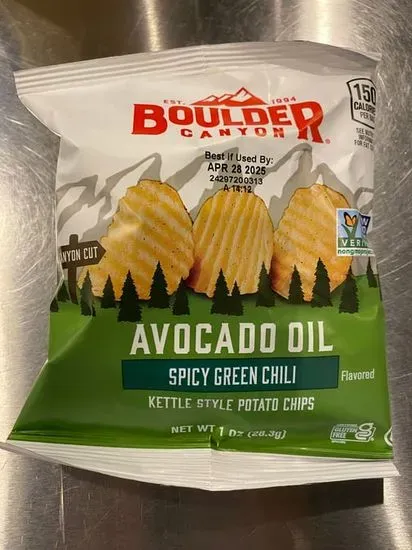 Boulder Canyon Kettle Potato Chips - Spicy Green Chili