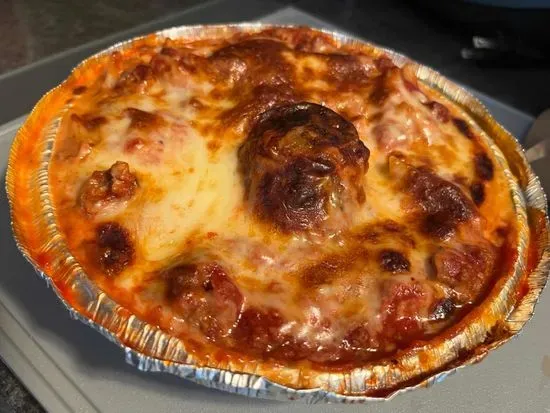 Baked Mostaccioli with Meatballs