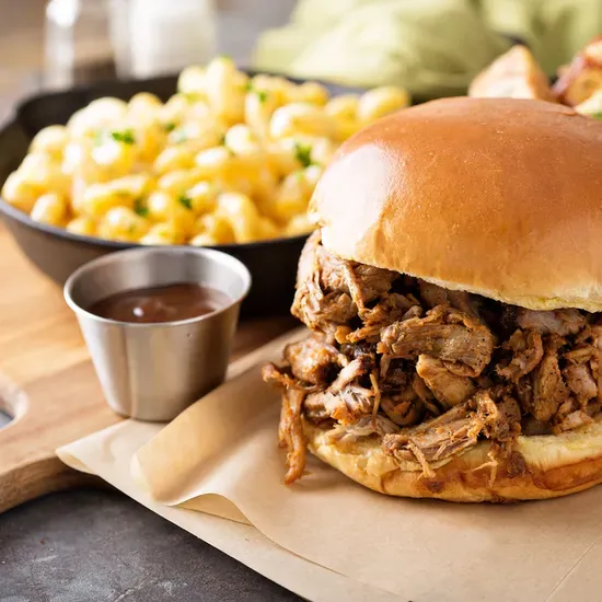 BBQ Pulled Pork on Brioche