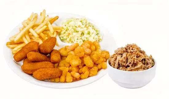 Shrimp & BBQ Plate (Online)