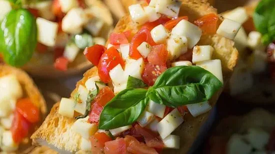 BRUSCHETTA POMODORO E MOZZARELLA