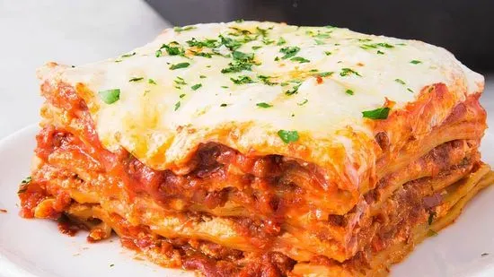 LASAGNA 1 MEATBALL AND 1 SAUSAGE