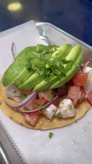 Shrimp Ceviche Tostada