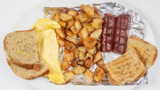 Smoked Sausage and Eggs 