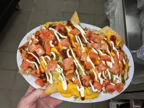 BBQ Pork Nachos