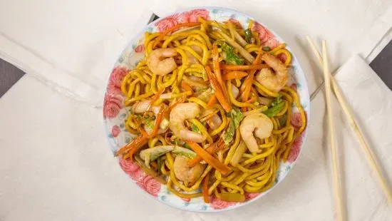 50. Shrimp Lo Mein (虾捞面)