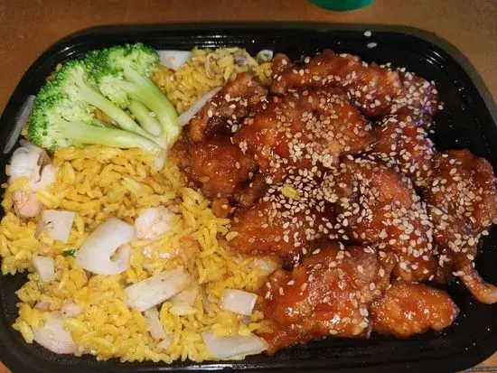 16. Sesame Chicken (Combination Platter)