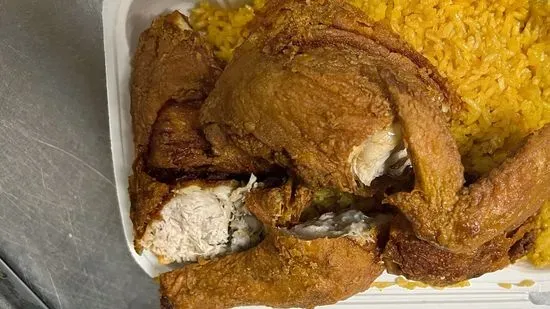 2. Fried Half Chicken