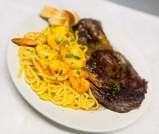 Steak & Shrimp Scampi