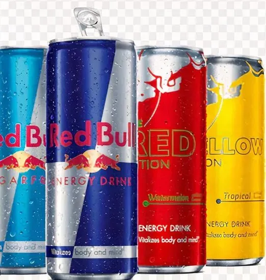 Red Bull 8.Oz ( Yellow , Red and Amber )