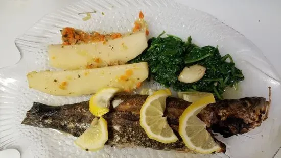 Charcoal-Broiled Whole Fish (Bronzini)