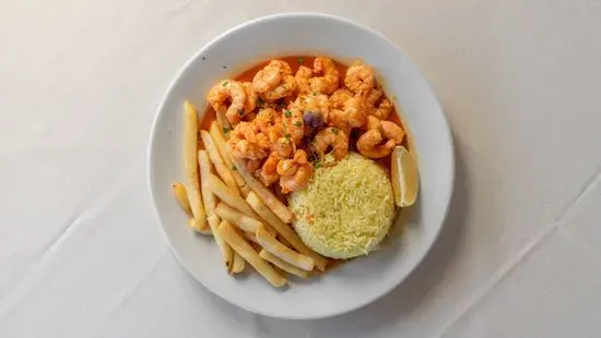 Garlic Shrimp Platter