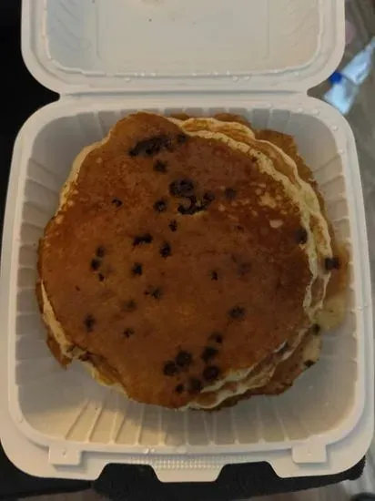 5 Pieces Chocolate Chip Pancakes Breakfast