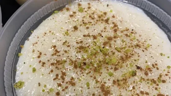 Homemade Rice Pudding with rose water & light cinnamon 
