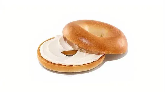 Bagel with Cream Cheese Spread