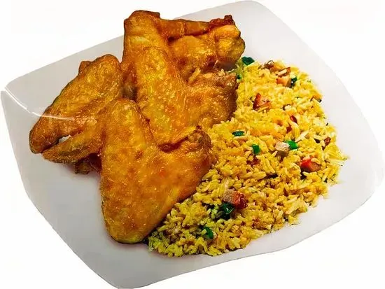 M7. Kid's Wings with Pork Fried Rice