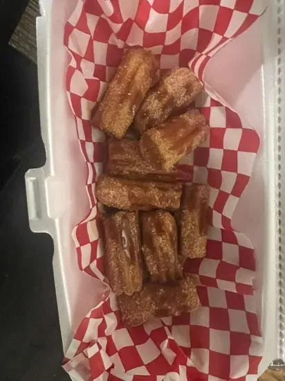 Cinnamon Churros w/ Dulce De Ledge Caramel Drizzle