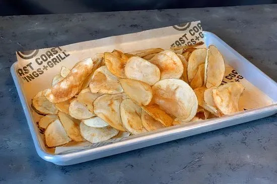 Side of Freshly Sliced Potato Chips