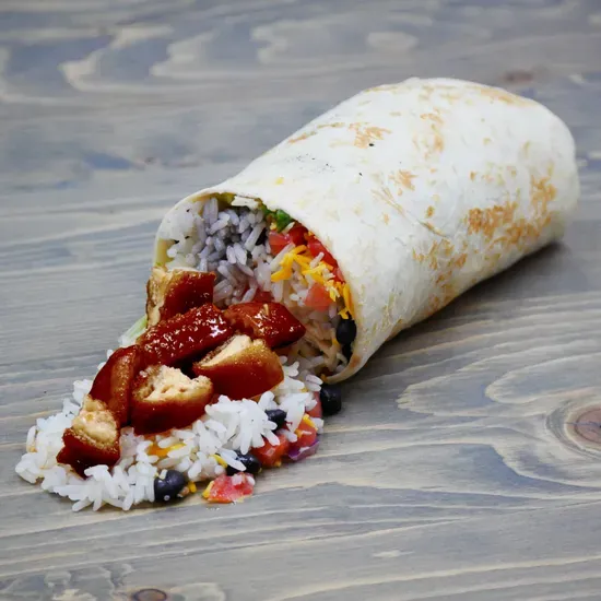 General Tso's Chicken Burrito (Truck Style)