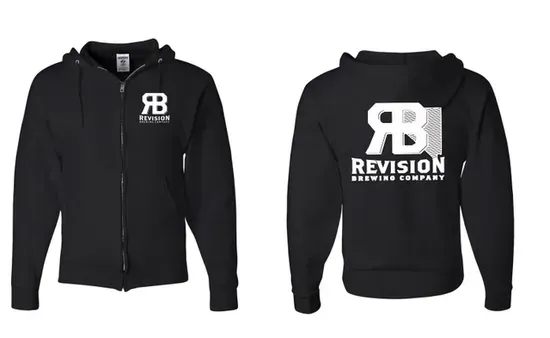Zip Up Hoodies - Black