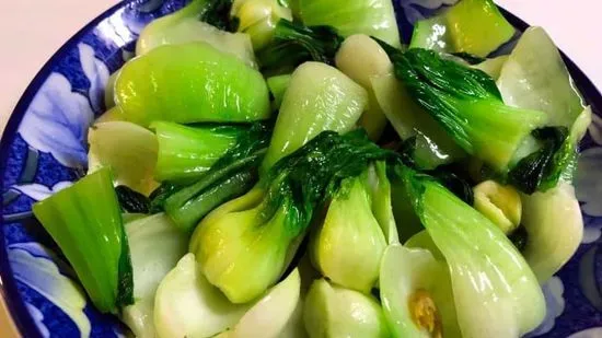 Sautéed Baby Bok Choy with Minced Garlic