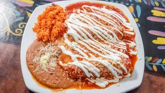 Almuerzo de Enchilada Suprema / Supreme Enchilada Lunch