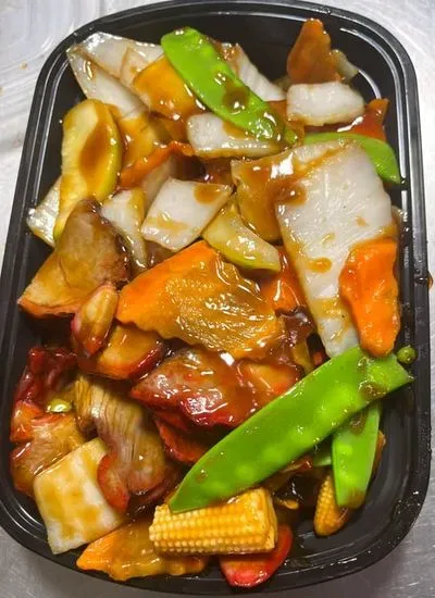 55. Roast Pork with Chinese Veg / 叉燒白菜