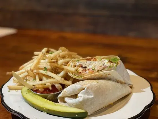 Grilled Crab Cake Wrap