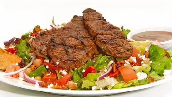 MEDITERRANEAN SALAD w/ GRILLED LAMB