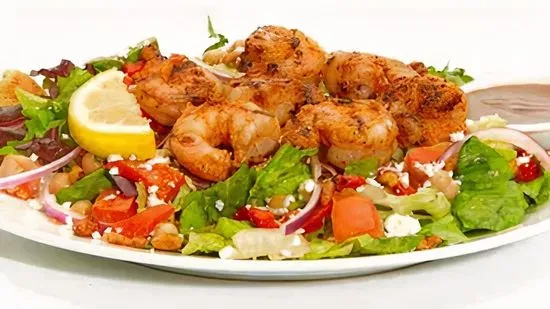 MEDITERRANEAN SALAD w/ GRILLED SHRIMP